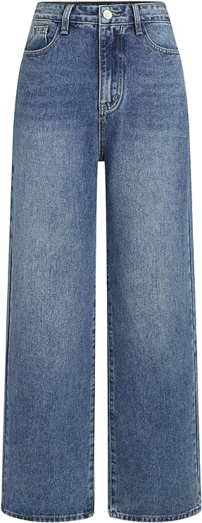 CIDER Wide Leg Jeans for Women High Waisted Denim Pants Boyfriend Jeans Trendy Casual Summer Bottom