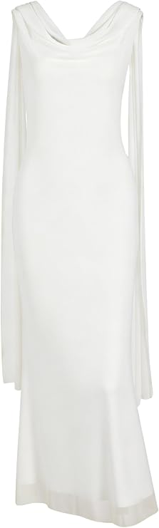 (OPEN BOX) Parthea Women's Summer Formal Wedding Guest Dresses Sleeveless Backless Long Elegant Evening Party Maxi Bodycon Dress Size: 10-12